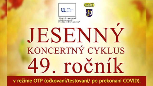 JESENNÝ KONCERTNÝ CYKLUS 49. ROČNÍK - SLOVENSKÝ KOMORNÝ ORCHESTER