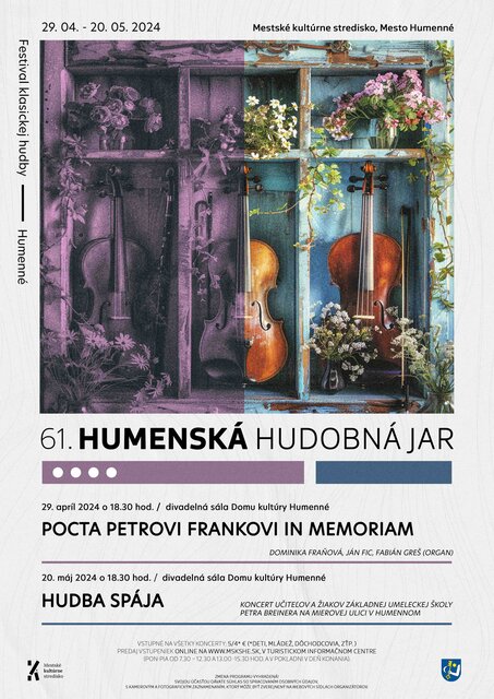 61. Humensk&aacute; hudobn&aacute; jar - POCTA PETROVI FRANKOVI IN MEMORIAM